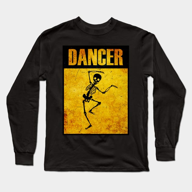 Danger Dancer with scratches Long Sleeve T-Shirt by Avai